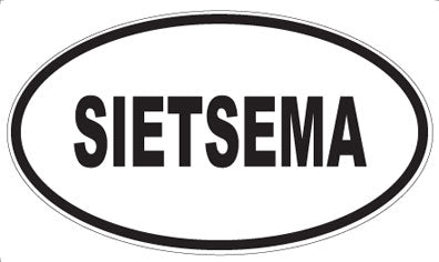 SIETSEMA - Oval Sticker