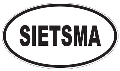 SIETSMA - Oval Sticker