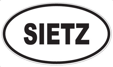 SIETZ - Oval Sticker