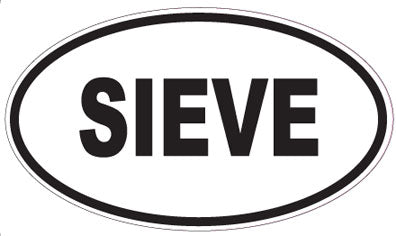 SIEVE - Oval Sticker