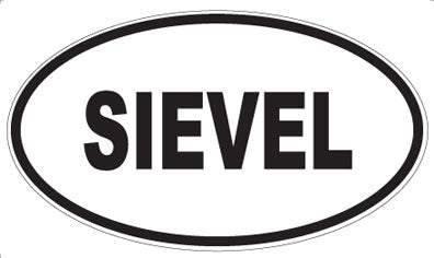 SIEVEL - Oval Sticker