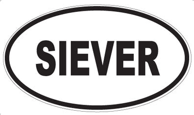 SIEVER - Oval Sticker