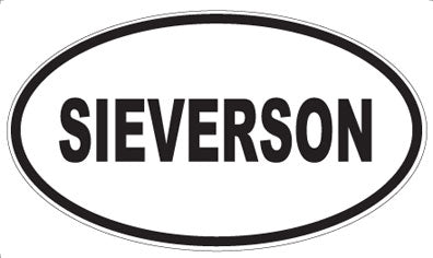 SIEVERSON - Oval Sticker