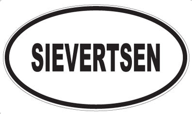 SIEVERTSEN - Oval Sticker