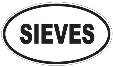 SIEVES - Oval Sticker