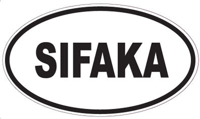 SIFAKA - Oval Sticker