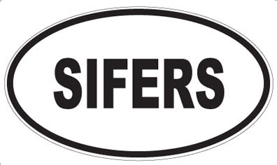 SIFERS - Oval Sticker