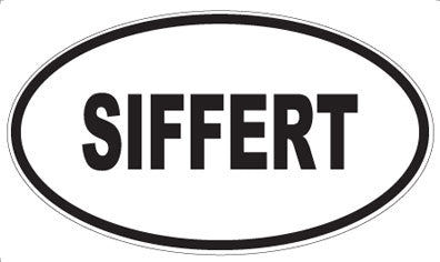 SIFFERT - Oval Sticker