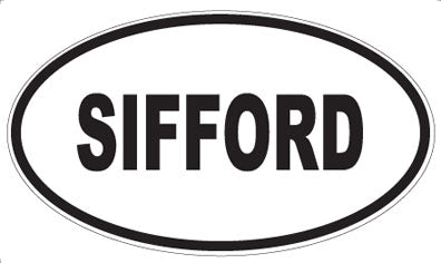 SIFFORD - Oval Sticker