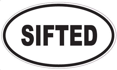 SIFTED - Oval Sticker