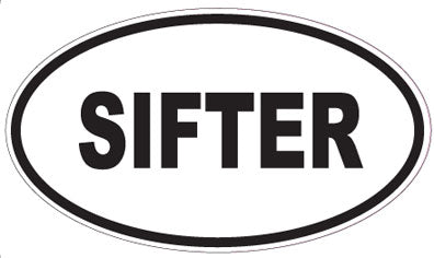 SIFTER - Oval Sticker