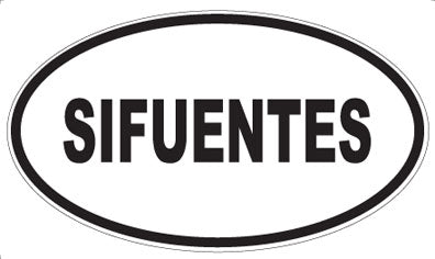 SIFUENTES - Oval Sticker