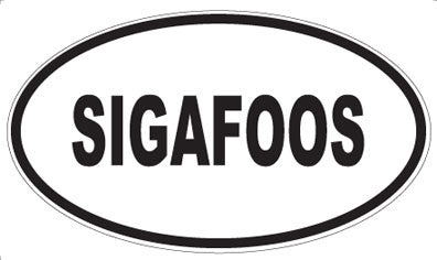 SIGAFOOS - Oval Magnet