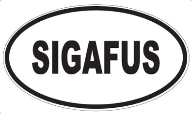 SIGAFUS - Oval Sticker
