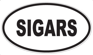 SIGARS - Oval Sticker