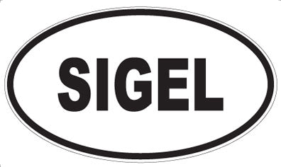 SIGEL - Oval Sticker