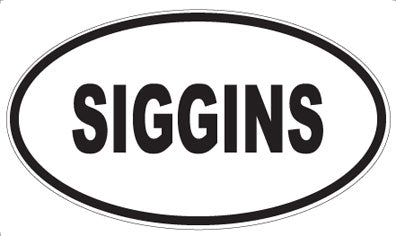 SIGGINS - Oval Magnet