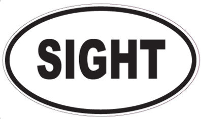 SIGHT - Oval Magnet
