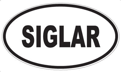 SIGLAR - Oval Magnet