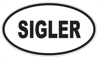 SIGLER - Oval Magnet