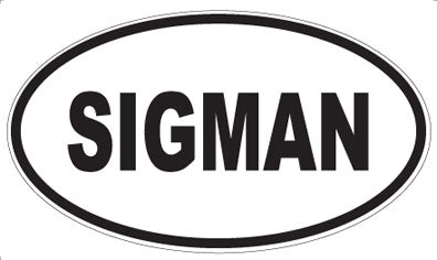 SIGMAN - Oval Magnet