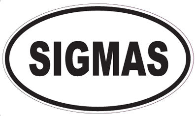 SIGMAS - Oval Sticker