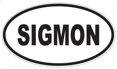 SIGMON - Oval Magnet