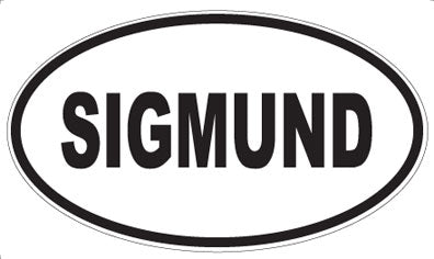 SIGMUND - Oval Magnet
