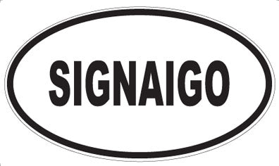 SIGNAIGO - Oval Sticker