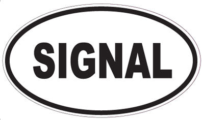 SIGNAL - Oval Sticker