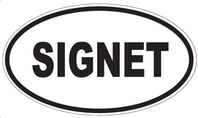 SIGNET - Oval Sticker