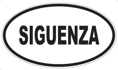 SIGUENZA - Oval Magnet