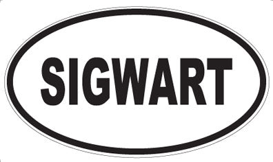 SIGWART - Oval Sticker