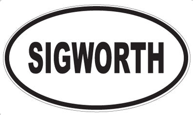 SIGWORTH - Oval Magnet
