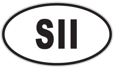 SII - 3 Letter Initials Oval Magnet