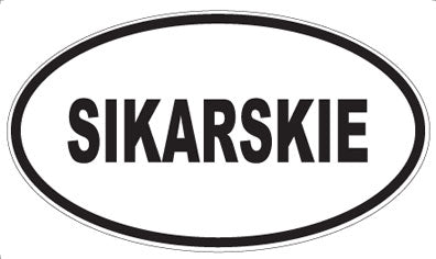 SIKARSKIE - Oval Sticker