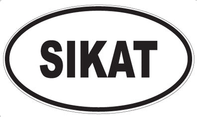 SIKAT - Oval Magnet