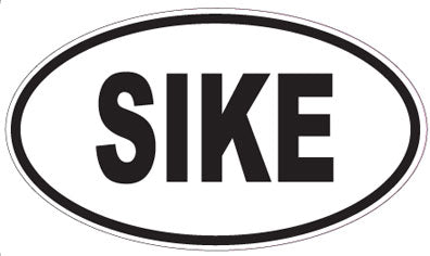 SIKE - Oval Sticker