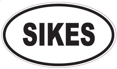 SIKES - Oval Sticker