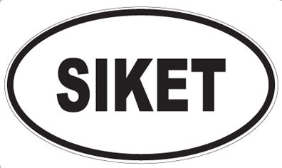 SIKET - Oval Sticker