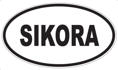 SIKORA - Oval Sticker