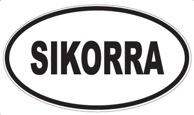 SIKORRA - Oval Sticker