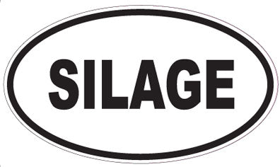 SILAGE - Oval Sticker