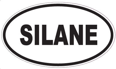 SILANE - Oval Sticker