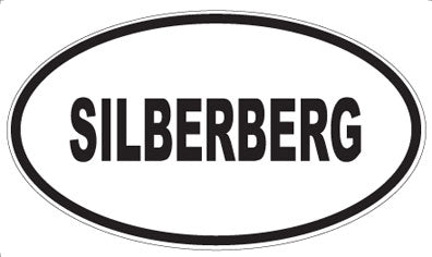 SILBERBERG - Oval Sticker