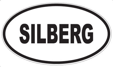 SILBERG - Oval Sticker
