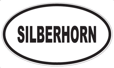 SILBERHORN - Oval Sticker