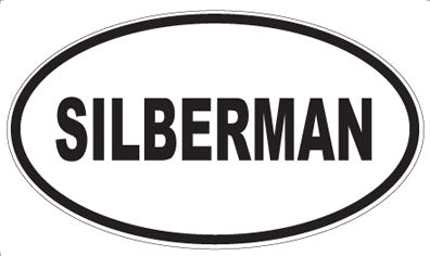SILBERMAN - Oval Magnet
