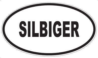 SILBIGER - Oval Sticker