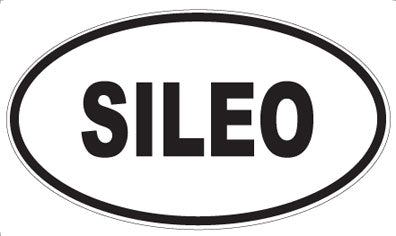 SILEO - Oval Sticker